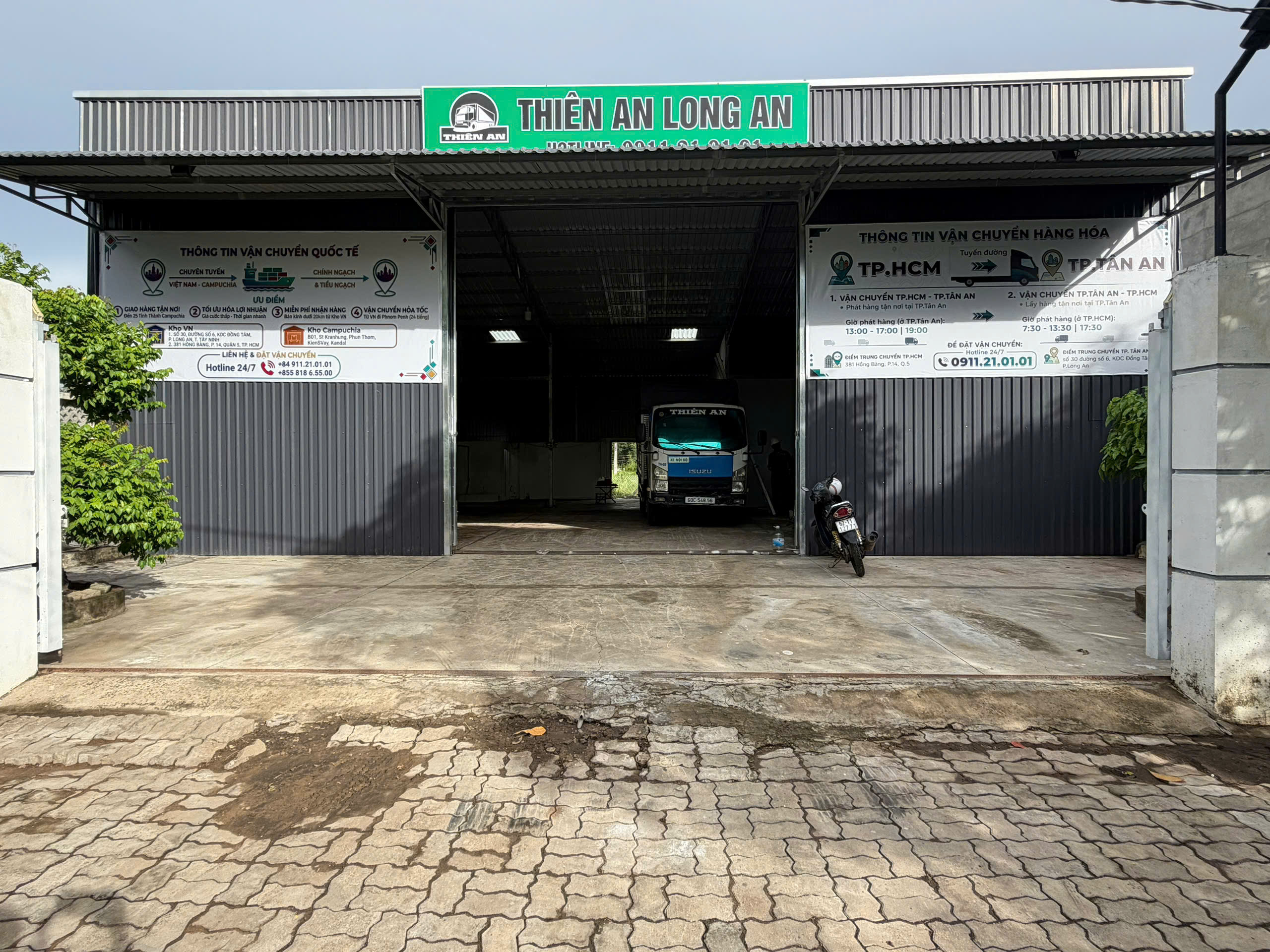 Kho hàng Thiên An Logistics tại Long An